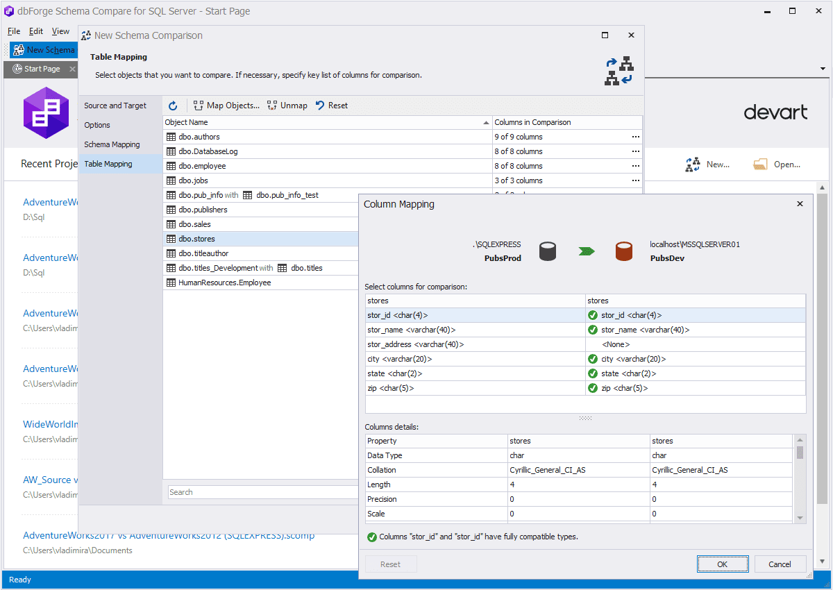 compare-databases-with-different-structures