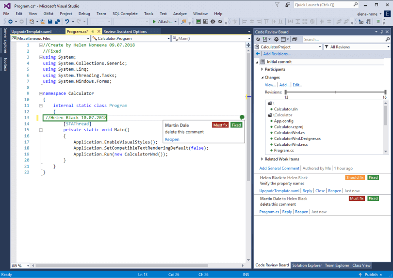 Devart Iterative review with defect fixing