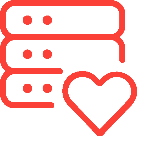 server-heart-red