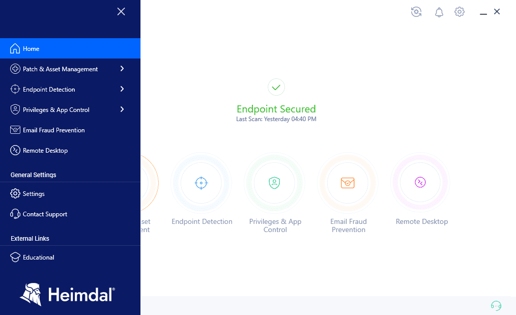 Heimdal Control Panel