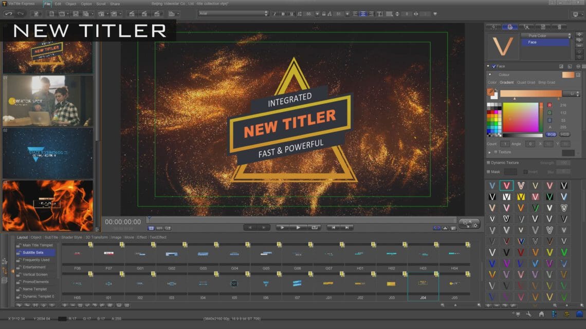 EDIUS 11 Feature - New Titler