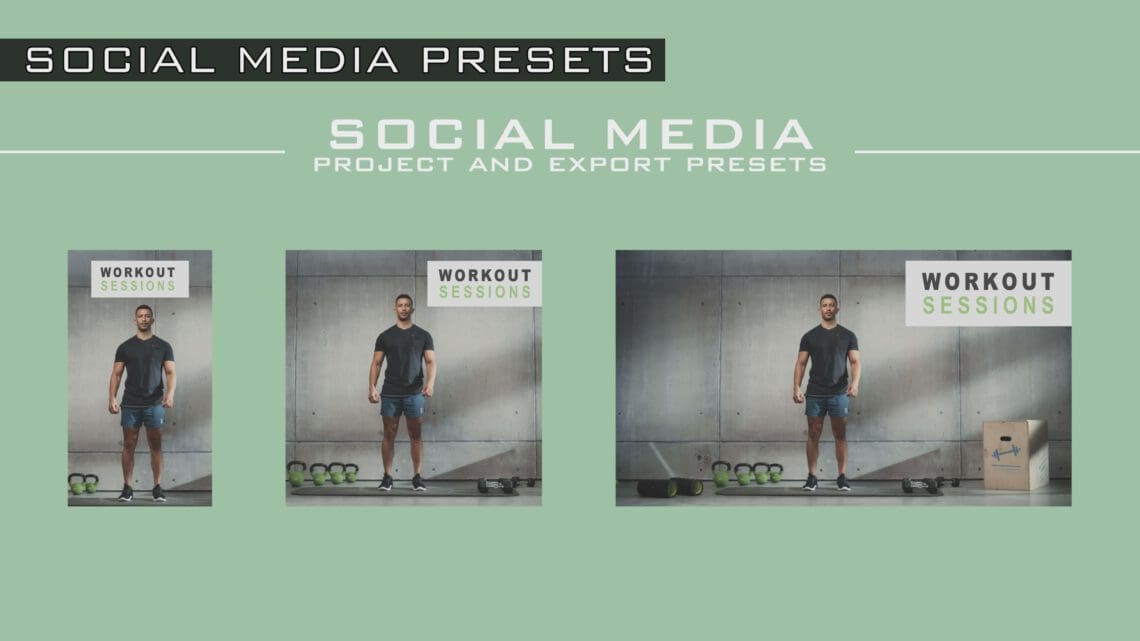 EDIUS 11 Feature - Social Media presets