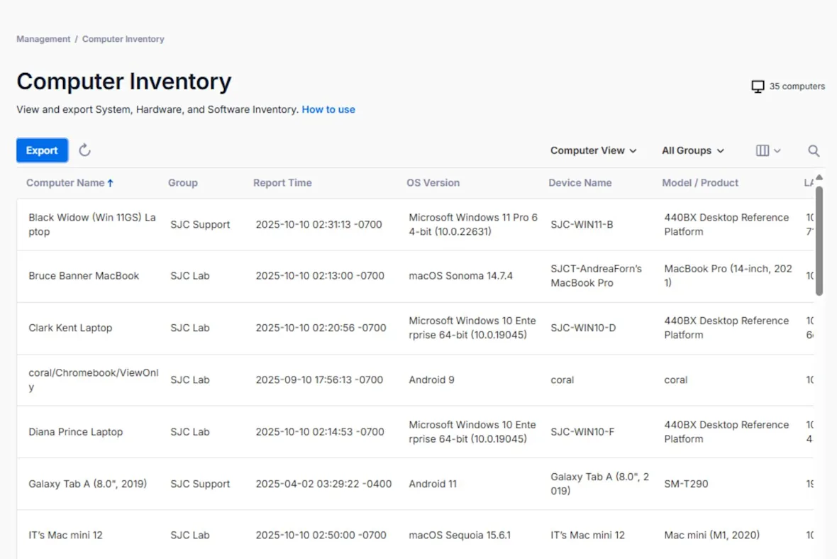Computer Inventory