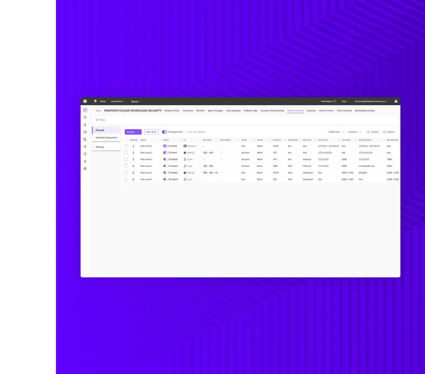 sentinelone Network Control
